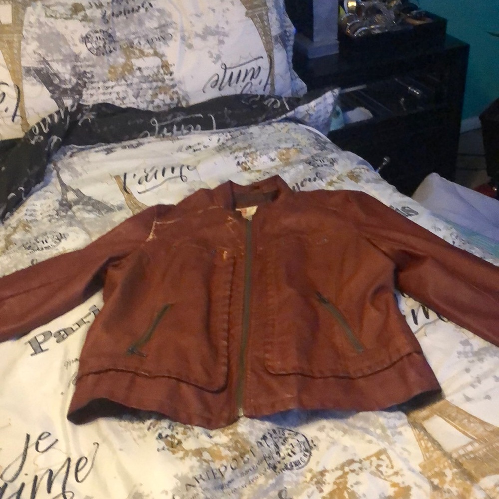 Cognac Leather jacket